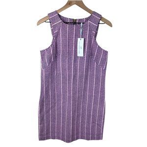 Southern Tides Womens Blue Pink Chevron Sleeveless Shift‎ Audrey Dress 2 NWT